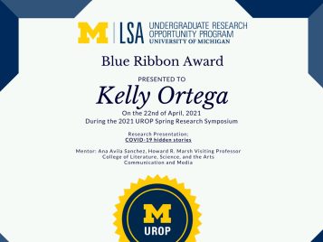 2021 UROP Spring Symposium Blue Ribbon IG 2 